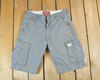 Vintage 1990s LEVIS Silvertab Baggy Jean SHORTS Size 27 Small