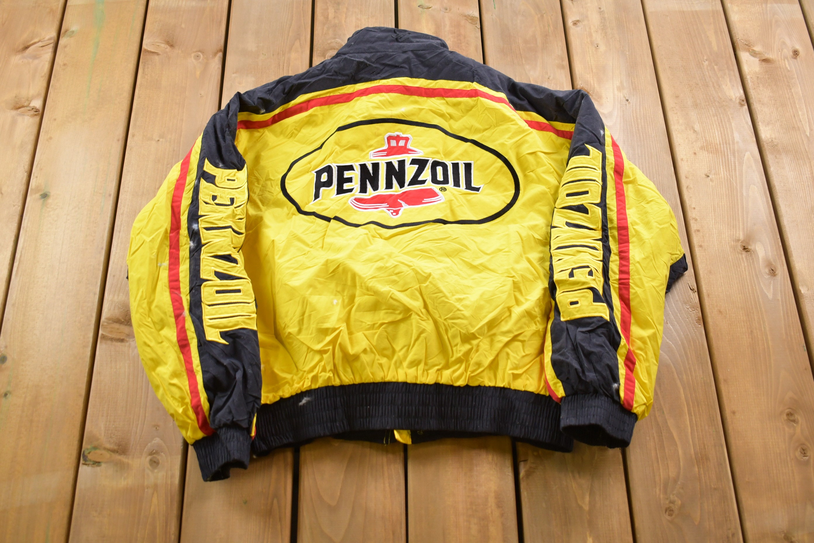 Vintage 1980s Pennzoil Chase Authentics Racing Jacket Vintage 1980s Pennzoil Chase Authentics Racing Jacket