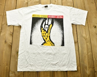 Vintage 1994 Rolling Stones Voodoo Lounge Tour Band T-shirt / Single Stitch / Made in USA / 90s T-shirt / Music Promo / Premium Vintage