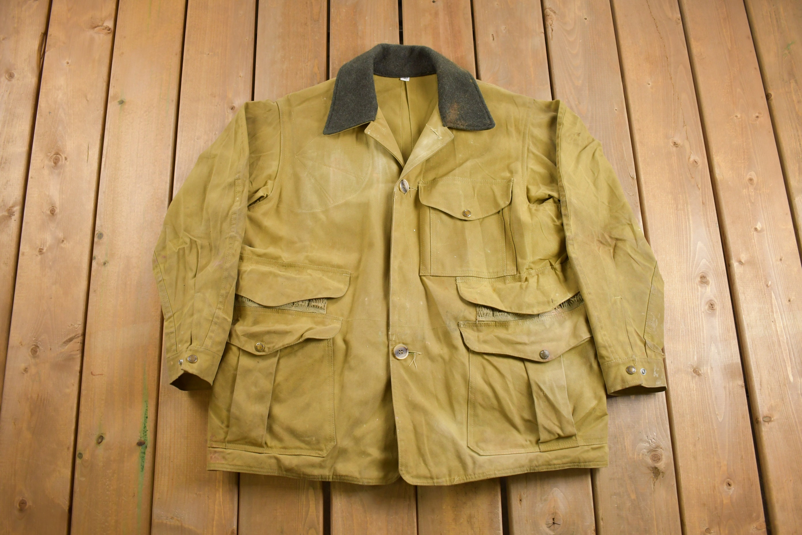 Vintage CC Filson Tin Cloth Waxed Jacket 57 Chest Workwear Work Chore  Waterproof Made in USA Moleskin -  Israel