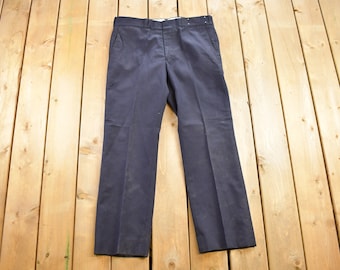 Vintage Wool Trousers Size / 1980s Wool Pants / Streetwear / True Vintage / Vintage Workwear / Wool Pants