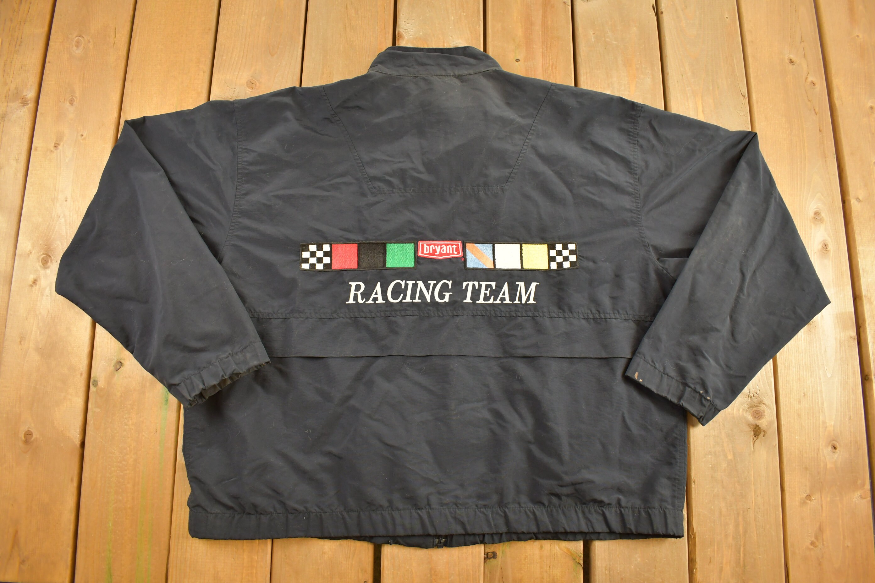 Vintage 1990's Bryant Racing Team Jacket / Nylon Jacket Vintage 1990's Bryant Racing Team Jacket / Nylon Jacket