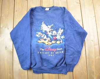 Vintage 1997 The Disney Store 10 Year Anniversary Disney Crewneck / Vintage Sweatshirt / Vintage Disney / Mickey / Made In USA