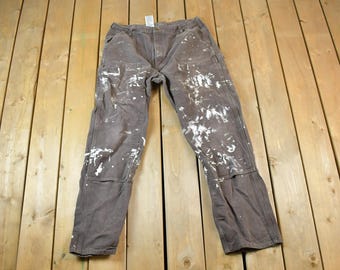 Vintage 1990s Carhartt Painter Denim Work Pants Size 38x34/ 90s