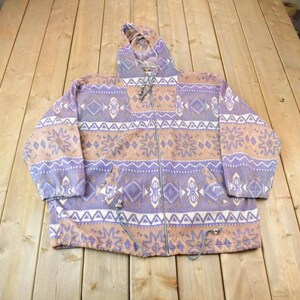 Vintage 1990s OutBrook Zip Up Fleece Sweater Made In USA