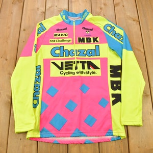 Maillot cycliste CHAZAL VETTA MBK 1993 vintage cycling shirt KIRSIPUU trikot L
