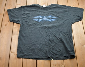 Vintage jaren 1990 Harley Davidson Bald Eagle Graphic T-shirt / Graphic / 80s / 90s / Streetwear / Retro Style / Harley T-shirt / Made in USA