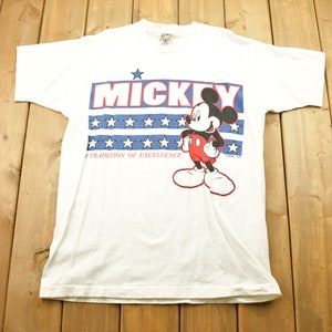 Vintage 1990s Mickey Mouse USA American T Shirt / Disney / Vintage T-Shirt / Single Stitch / 90s / Mickey Unlimited / Made In USA
