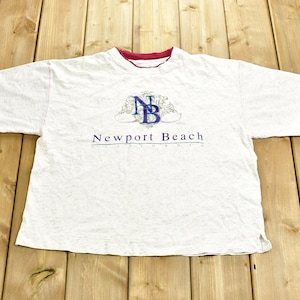 Vintage 1990s Newport Beach California T-Shirt / Souvenir T Shirt / Streetwear Fashion / Made In USA / Vacation Tee / Travel & Tourism