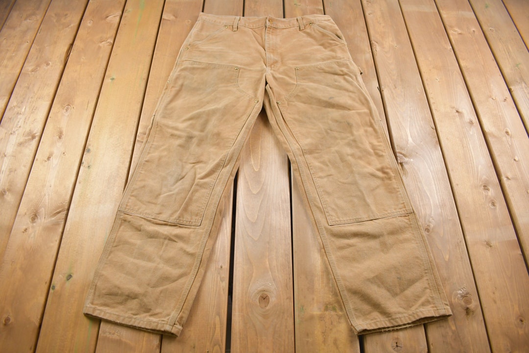 Vintage 1990s Carhartt Double Knee Work Pants Size 36 X 30 / 90s