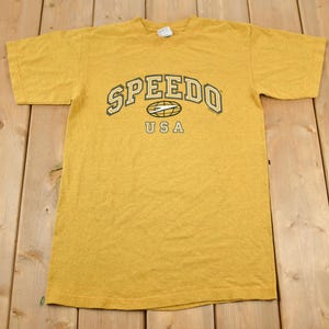 Vintage 1996 Speedo USA Graphic T-Shirt Made In USA / Sports Tee / Swimming Brand