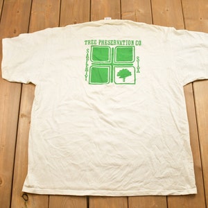 Vintage 1990s Tree Preservation Graphic T-Shirt / Streetwear / Retro Style / Single Stitch / Made In USA / 90s Graphic Tee