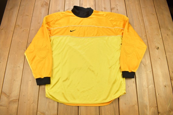 Vintage 1990s Nike Team Soccer Goalie Jersey / 90… - image 1