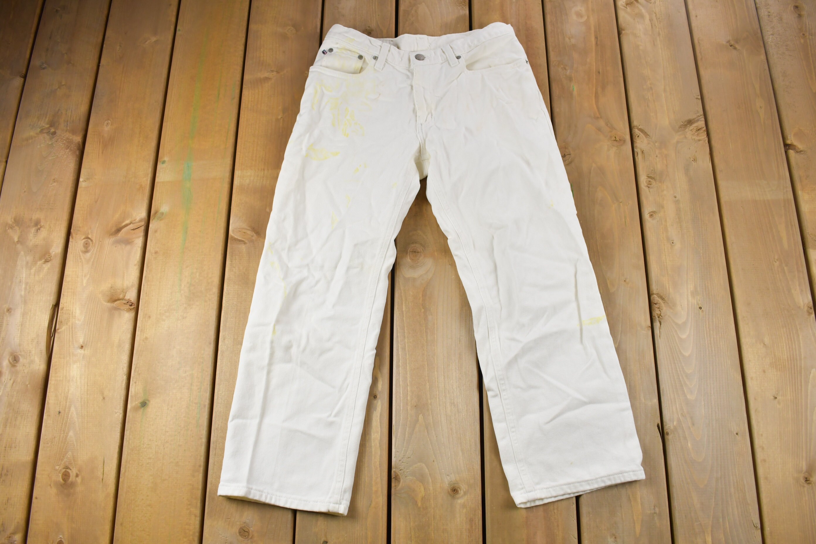 90s Polo Ralph Lauren USA製 White Denim 20-Vintage-Ralph-Lauren-Polo-