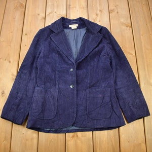 Vintage 1980s Giorgio Romani Corduroy Blazer Jacket Size 11-12 / Vintage Cardigan / Button Up / Corduroy Blazer