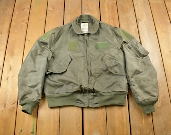 Vintage 2000 US Army Summer Flyers Military Jacket / Type CWU Bomber Jacket / Militaria / Size Large / Streetwear / Army Flight Jacket