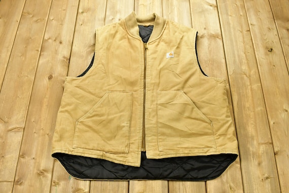 Carhartt tan vest best sale
