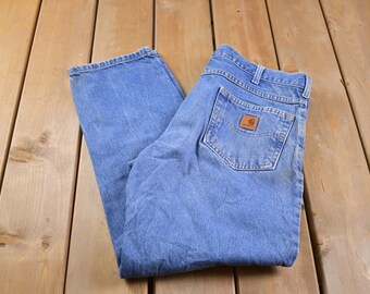 Vintage 1990s Carhartt Work Pants Size 34 x 29 / 1990s Carhartt /  Distressed Carhartt / Vintage Workwear / Streetwearpenter Pa
