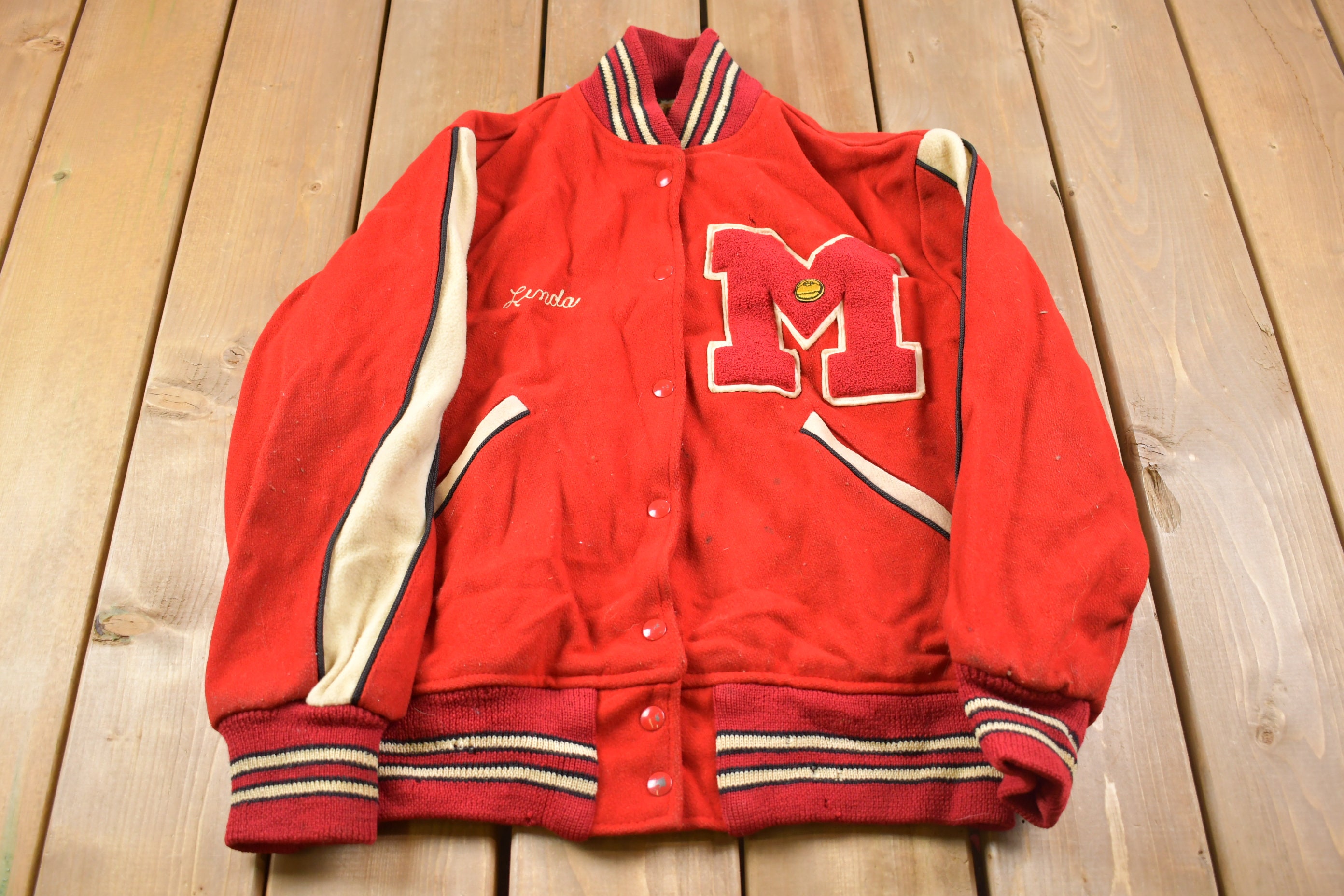 Lostboysvintage Vintage 1960s The Standard Pennant Basketball Team Varsity Jacket