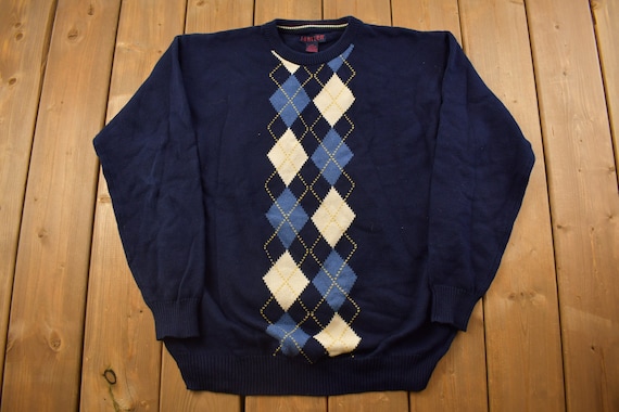 Vintage 1990s Jantzen Knitted Crewneck Sweater / Vintage 90s 