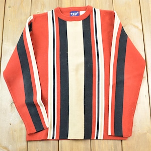Vintage 1970s KP Knit Crewneck Sweater / 70s Crewneck / Made In Korea / Preppy 70s Sweater / 70s sweater