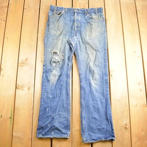 Vintage 1970s Levi&#39;s Orange Tab Jeans Size 29 x 29.5 / 90s Denim / Fashion / Vintage Denim / Made In USA / Vintage Levi&#39;s