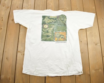 Vintage 1990s Banana Republic Safari Travel Graphic T-Shirt / Outdoorsman / Streetwear / Retro Style / Size XL / Made In USA