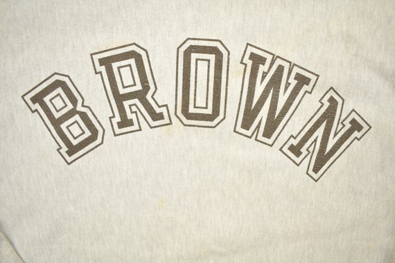 Vintage 1990s Champion Brown University Graphic C… - image 5