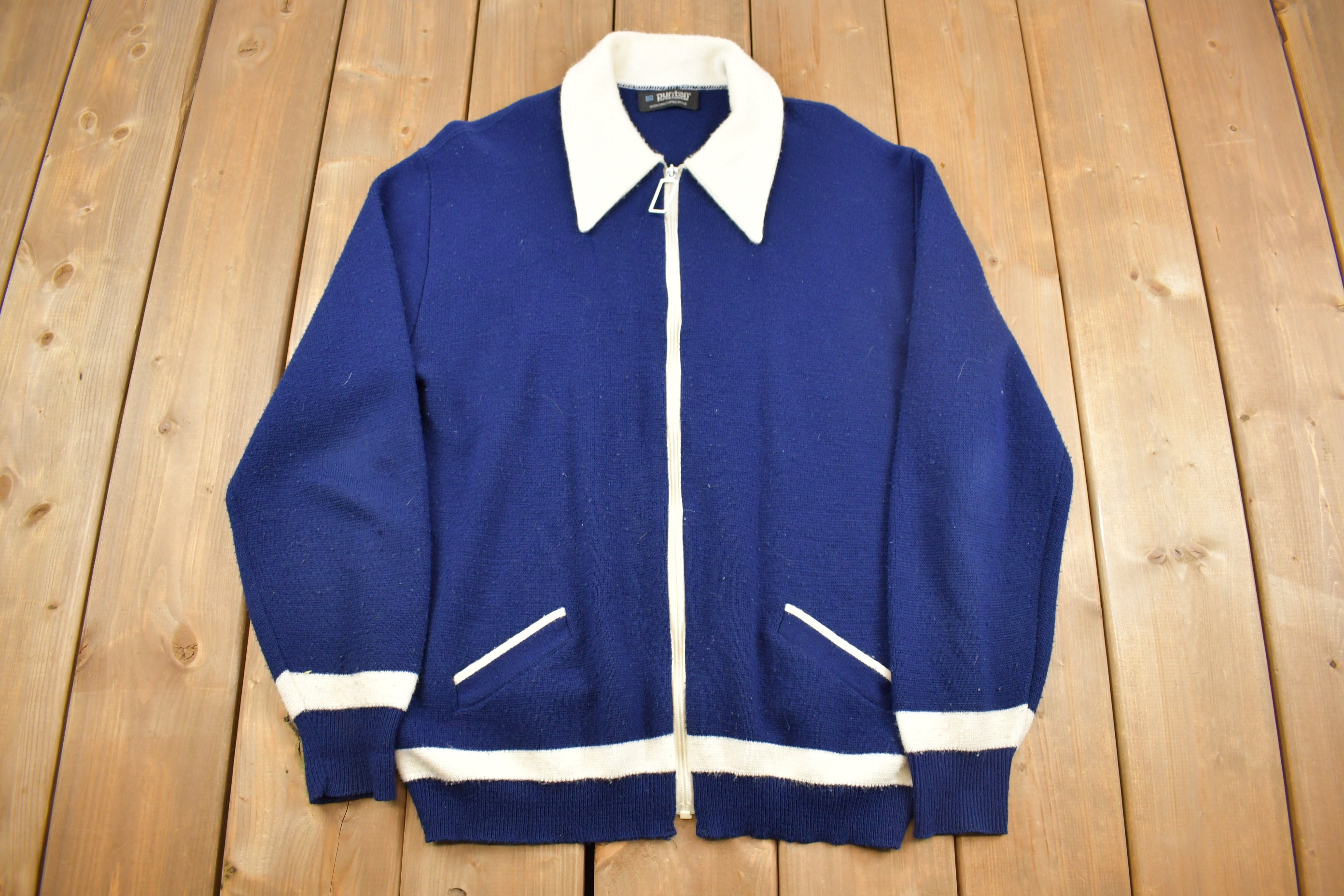Vintage 1970s Puritan Spear Collar Zip up Shirt Light Jacket 1990s Zip up Vintage Shirt Jacket Basic Zip Shirt Jacket Knit Jacket Etsy UK