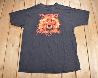 Vintage Harley Davidson the Lone Wolf Shirt - Etsy