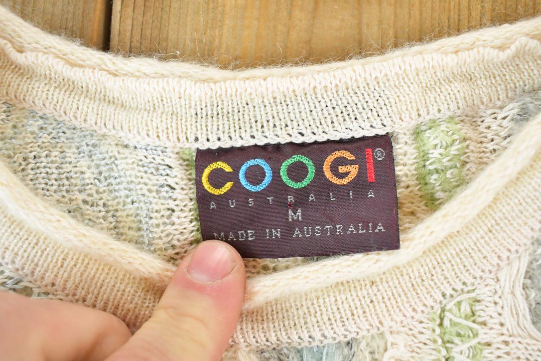 Vintage 1990s Coogi Made in Australia 3D Knit 100% Cotton Abstract ...
