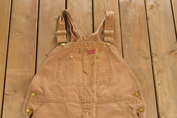 Vintage 1990s Dickies Canvas Overalls / Vintage O… - image 2