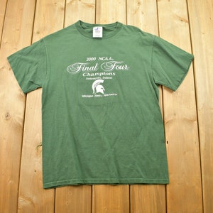 Vintage 1990sMichigan State Universität Spartans Graphic T Shirt / MSU / PNG 2017 / Streetwear Fashion / Logo Athletisch