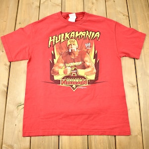 Vintage 2001 Hulkamania Hulk Hogan Graphic Wrestling T-shirt / Vintage Wrestling Tee / Sportswear / Streetwear / Rare Sports Tee