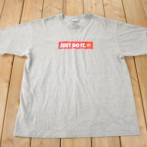 Vintage Y2K Nike Just Do It Graphic T-Shirt Size XL