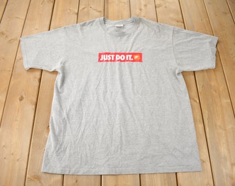 Vintage Y2K Nike Just Do It Graphic T-Shirt Size XL