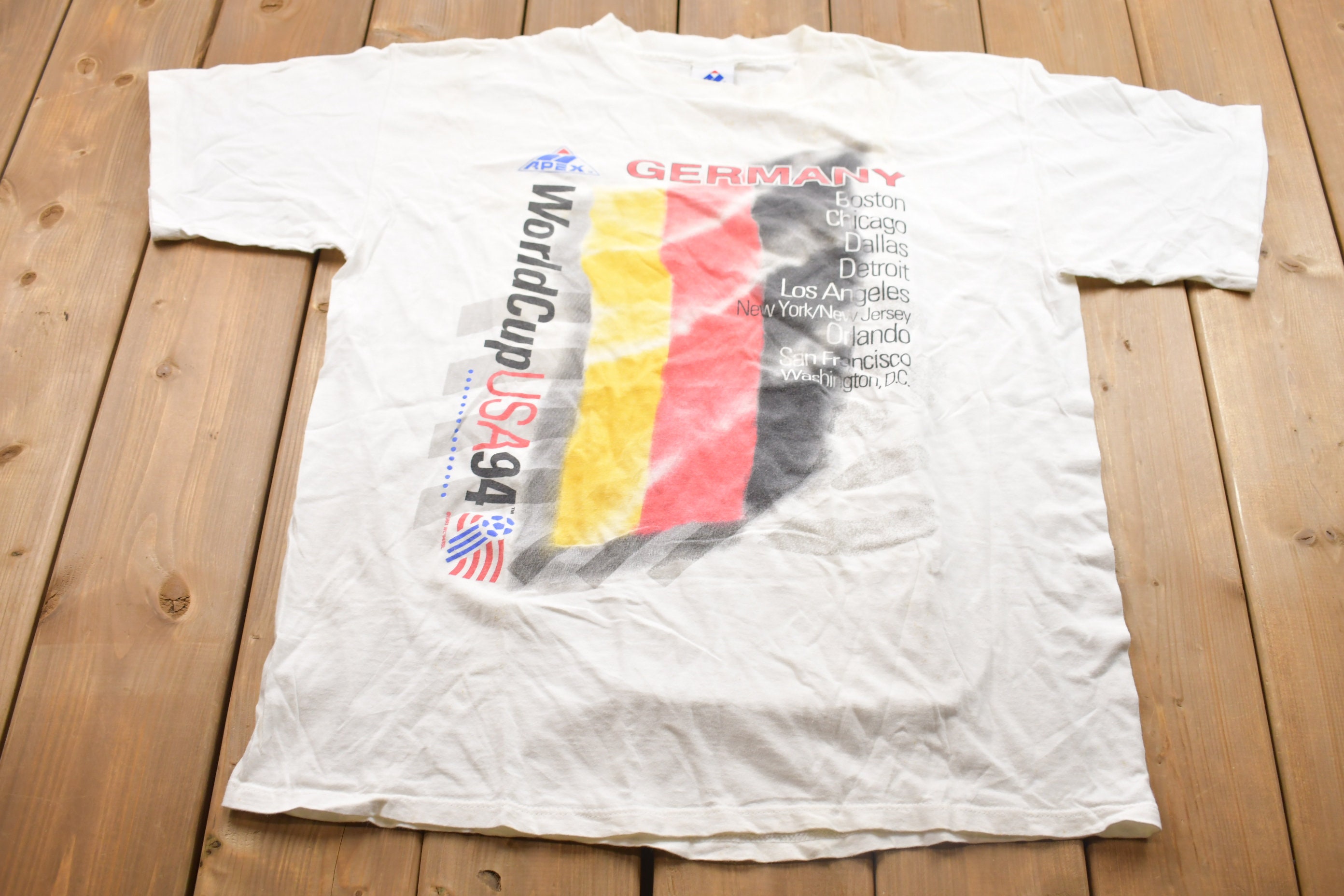 Vintage 1994 FIFA World Cup Suente Columbia Soccer USA T