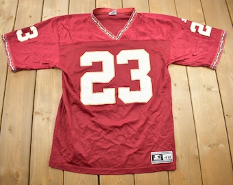 Vintage 1990s Starter Blank Football Jersey Size 48 / L / Made In USA / # 23 / Red Jersey / Washington