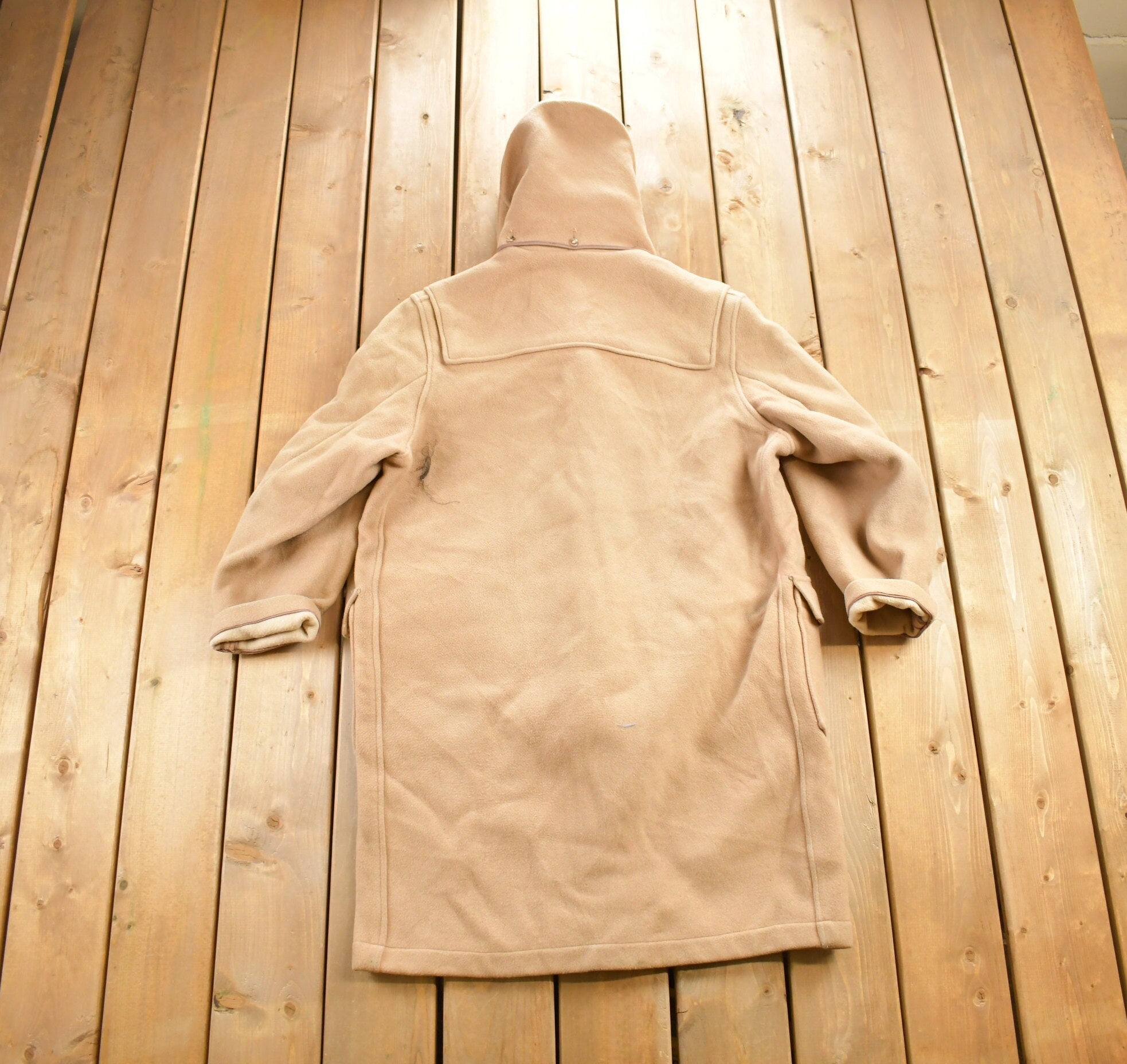 Vintage 1980s Wool Duffle Coat / Vintage Wool Coat / Heavy Vintage 1980s Wool Duffle Coat / Vintage Wool Coat / Heavy