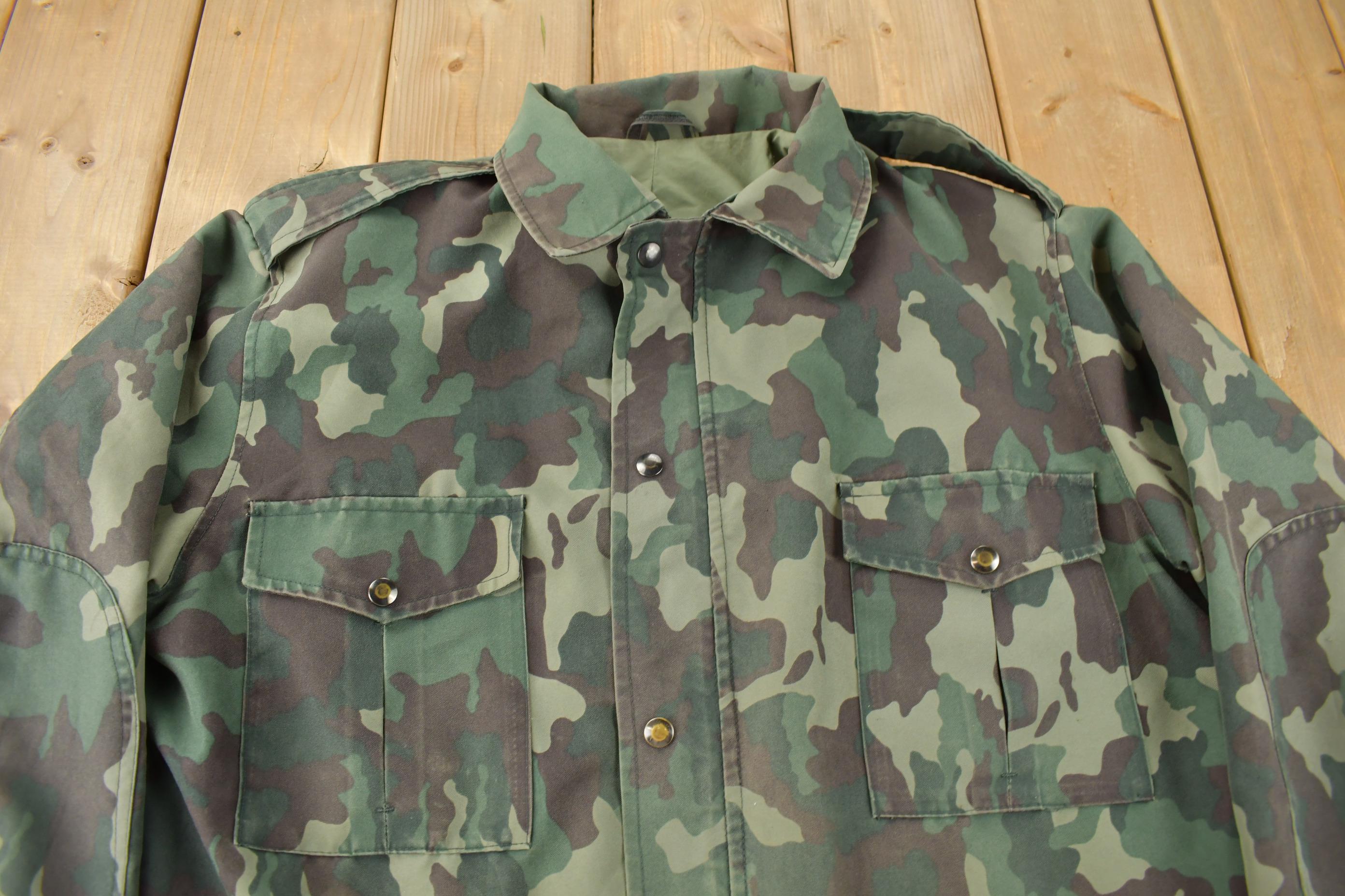 Vintage 1980s Canadian Military Camouflage Garrison Dress Land 