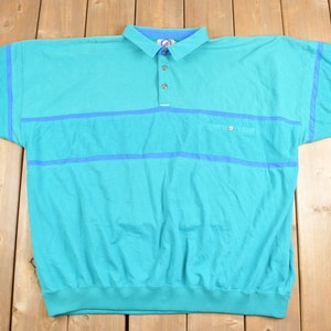 Polo vintage Greenline International anni &#39;90 / Maglione della nonna / Manica corta / Streetwear / Polo in maglia vintage