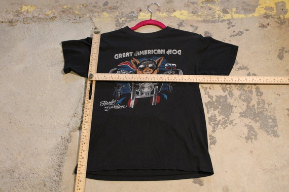 Vintage 1986 Harley Davidson Great American Hog T-shirt / Made in