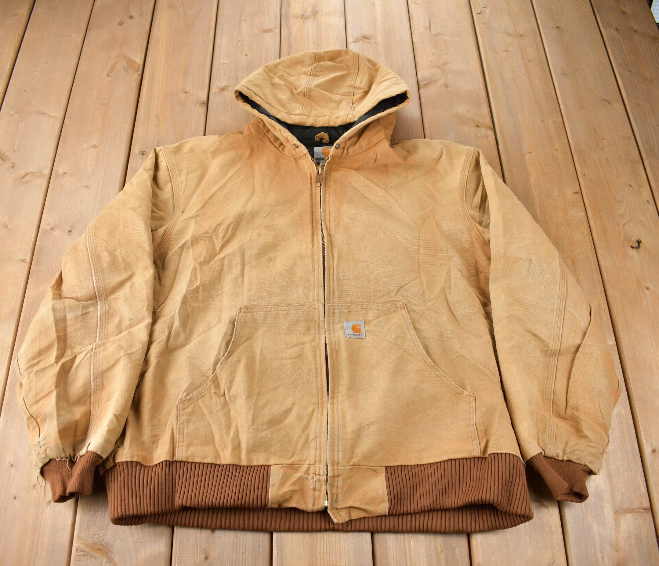Vintage 90's Carhartt Hooded Active Jacket – CobbleStore Vintage