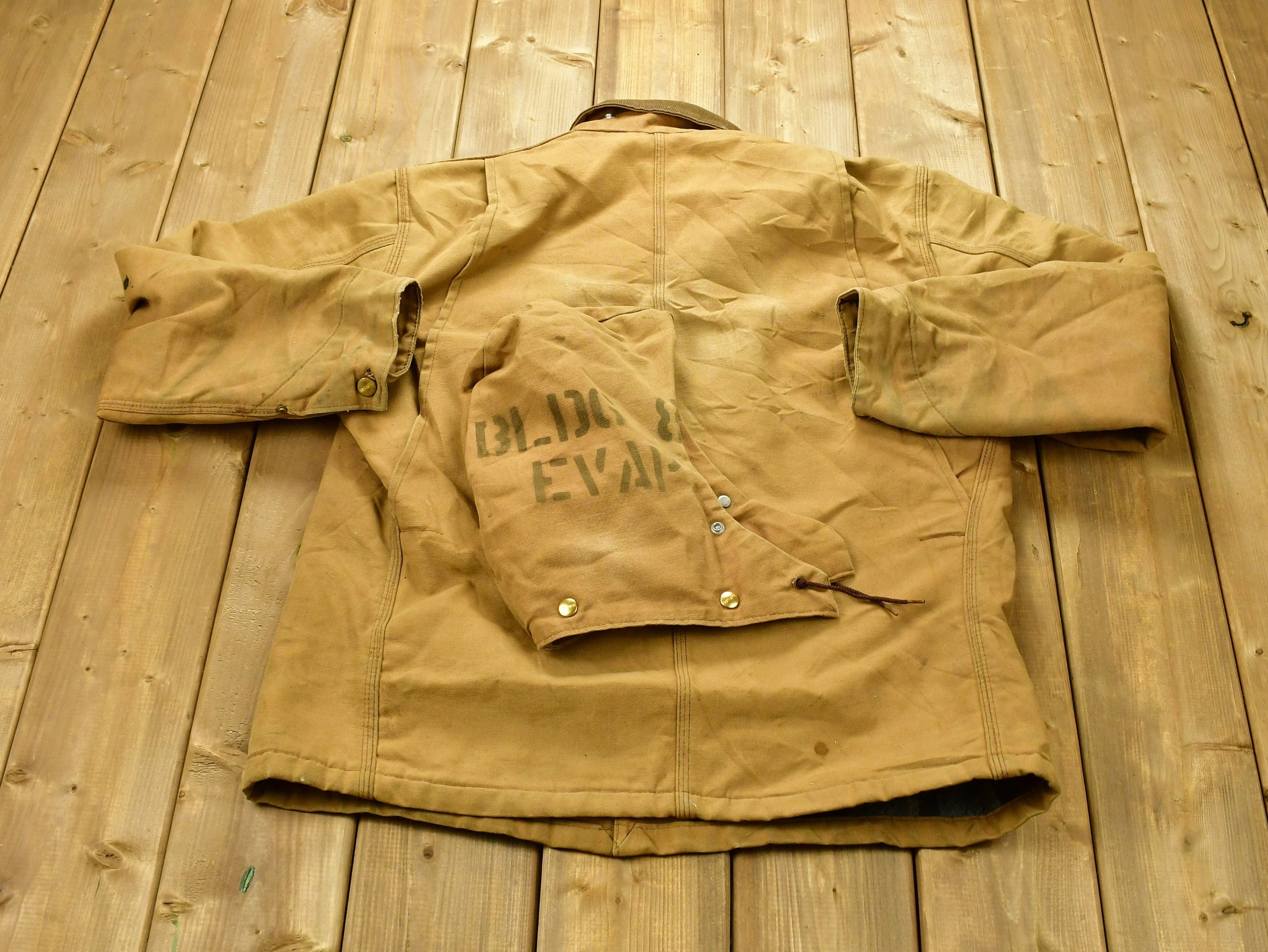 Vintage Carhartt Chore Coat Blanket Lined 1980s With Hood Vintage Carhartt Chore Coat Blanket Lined 1980s With Hood