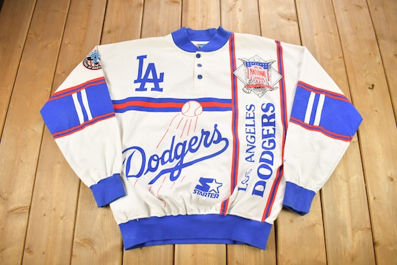 Kleding Gender-neutrale kleding volwassenen Hoodies & Sweatshirts Sweatshirts Vintage jaren 80 Dodgers Baseball Sweatshirt Medium Size 