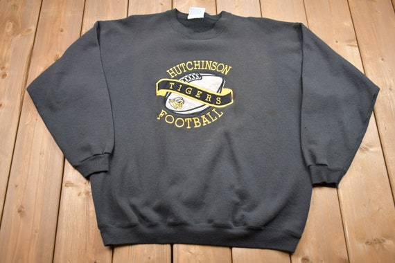 Vintage 1990s Hutchinson Tigers Football Embroide… - image 1