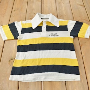 Vintage 1970s Sault Collegiate Polo Shirt / Made In Canada / 70s Polo / True Vintage