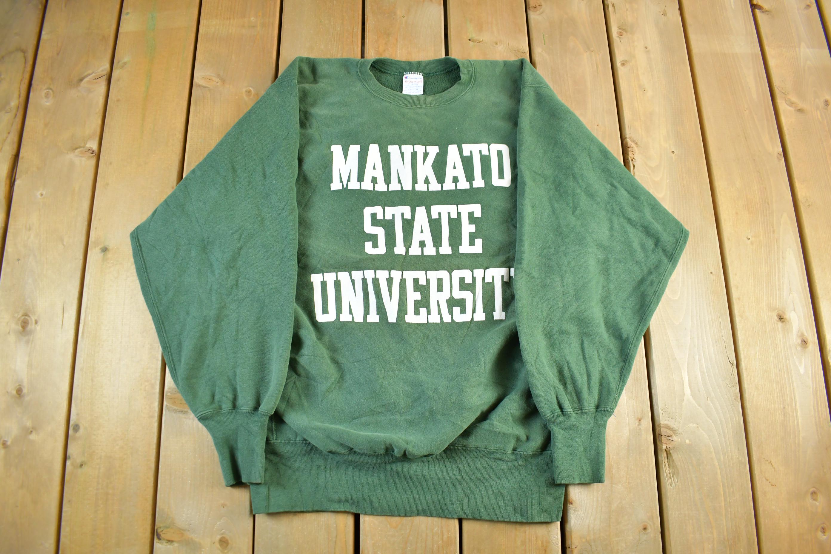 Vintage 1990s Mankato State University Champion Reverse Weave 