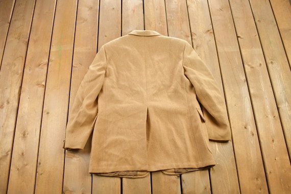 Vintage 1970s 100% Camel Hair Blazer / Wool Jacke… - image 2