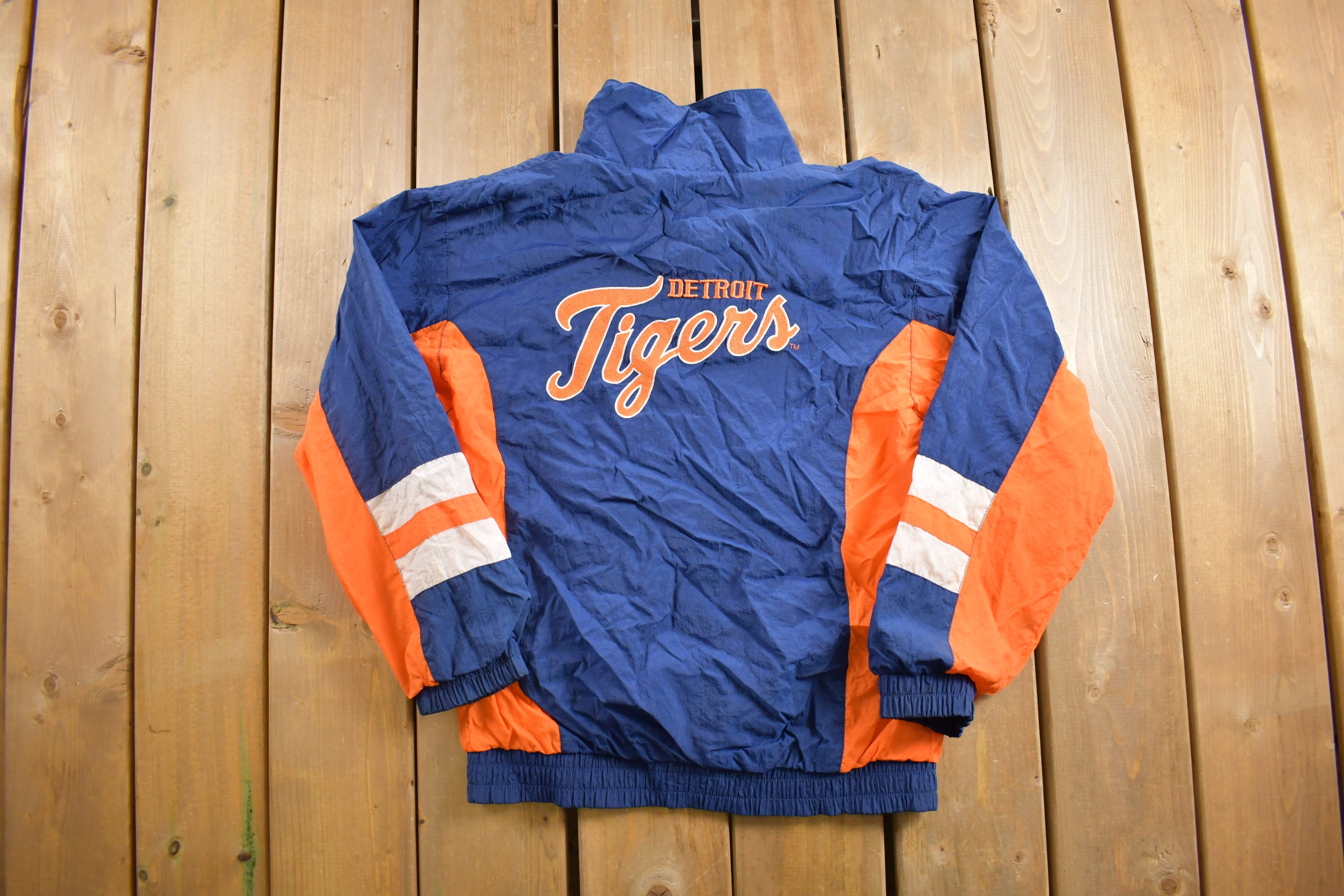 Vintage 1980s Detroit Tigers MLB Windbreaker Jacket / Zip up / -   Ireland